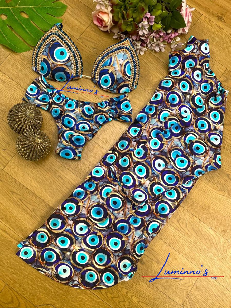 Kit Olho Griego Dourado Luminno´s