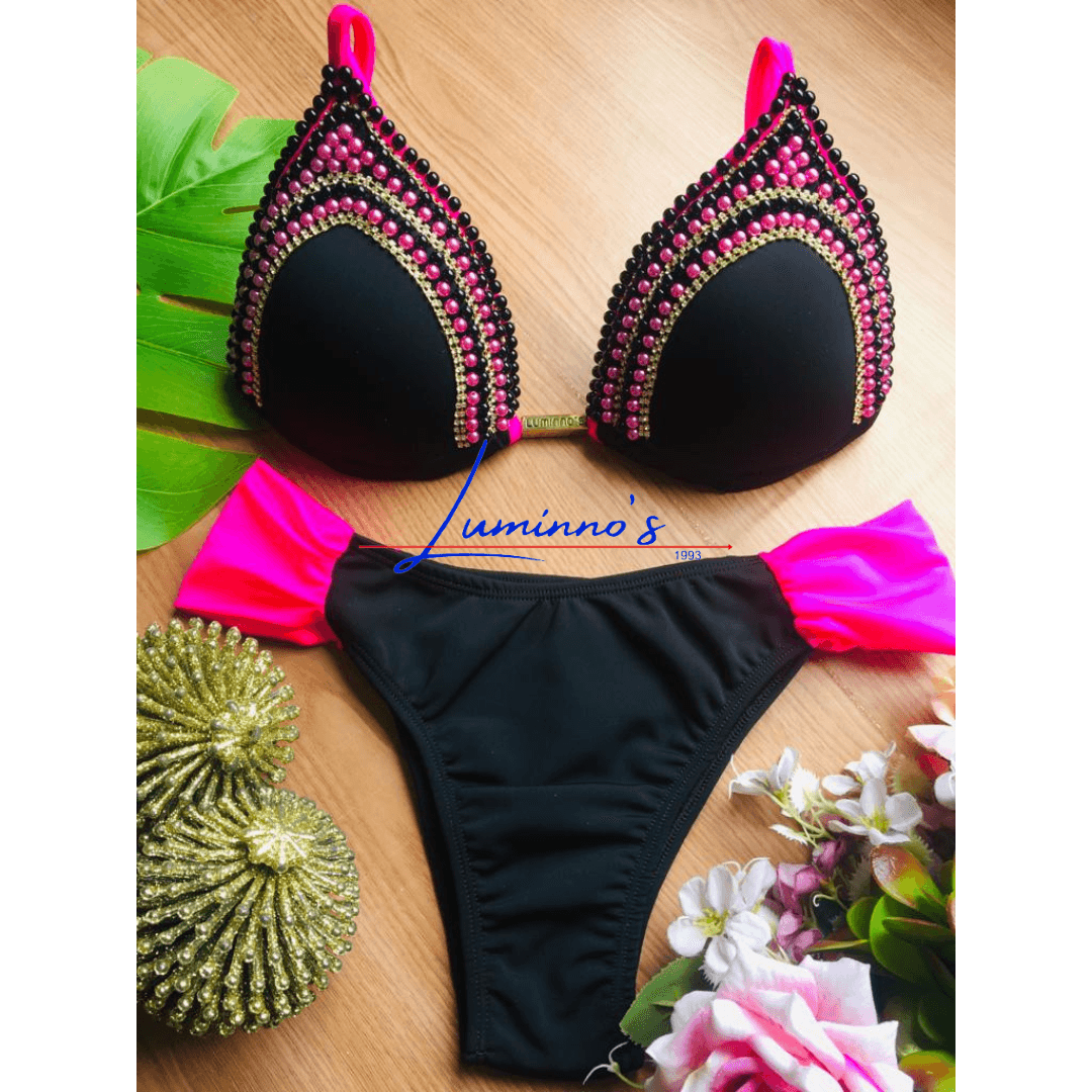 Biquíni Black and Pink Luminno´s