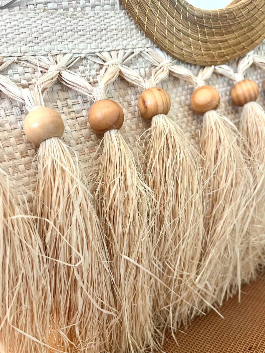 Bolso artesanal Golden Sunshine - Pieza única