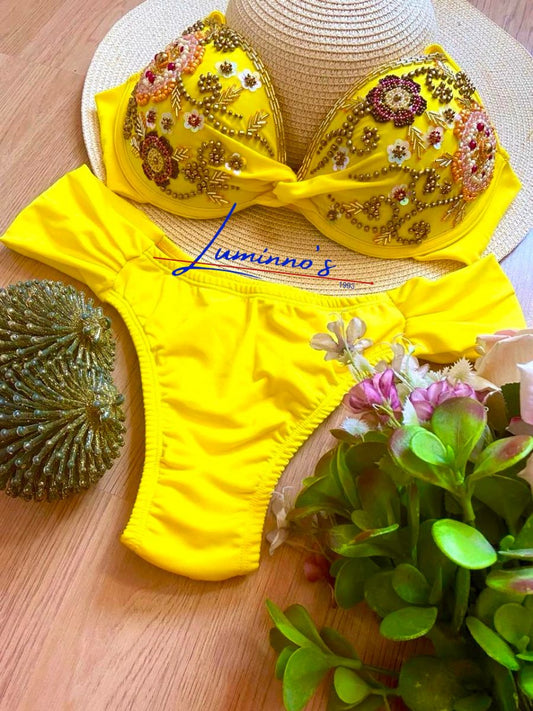 Luminno's - Bikini de lujo único - Hecho a mano - Jardim Imperial