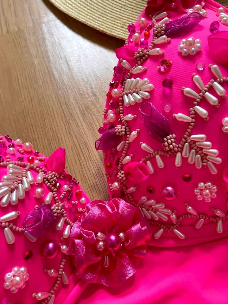 Maiô Pink Couture - Único.