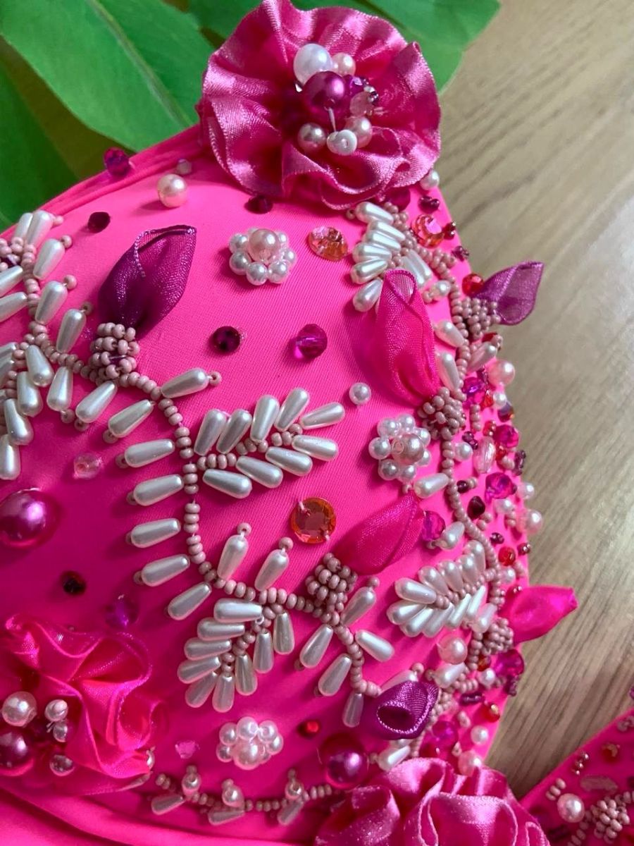 Maiô Pink Couture - Único.