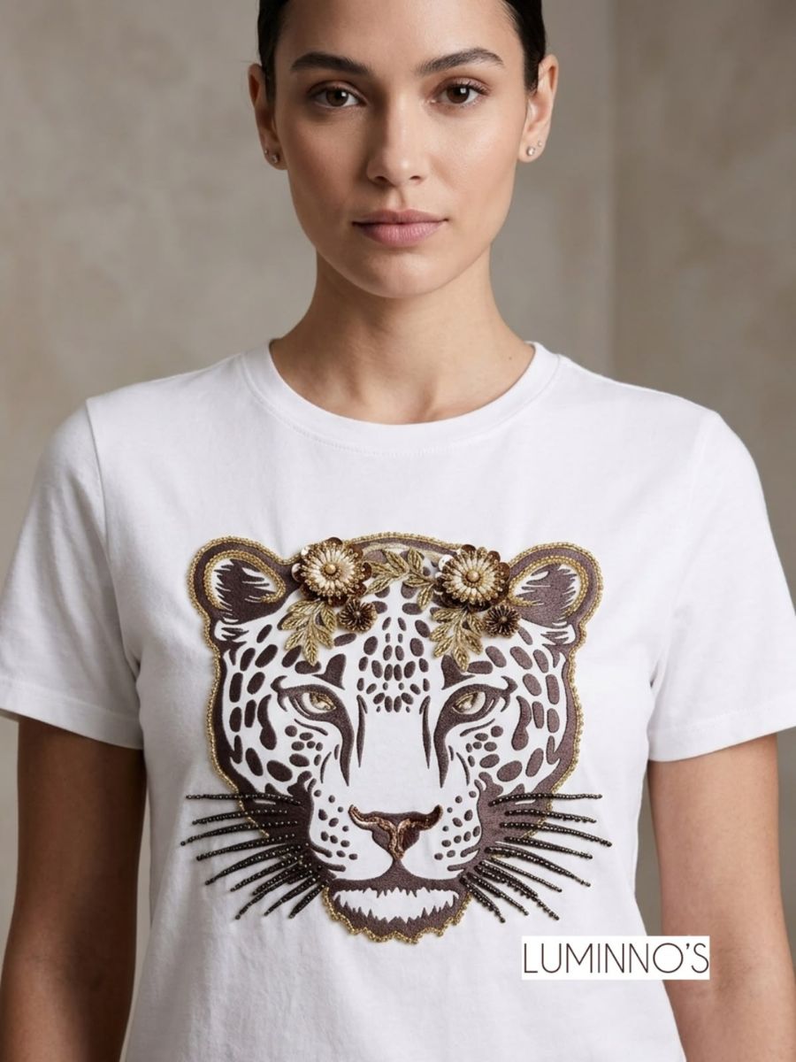 T-Shirt Feline Couture Luminno´s - Única