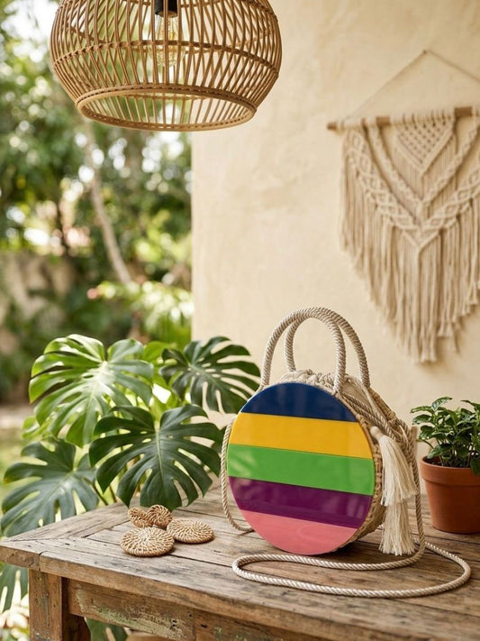 Bolso Arcoíris hecho a mano de Luminno's - Pieza única