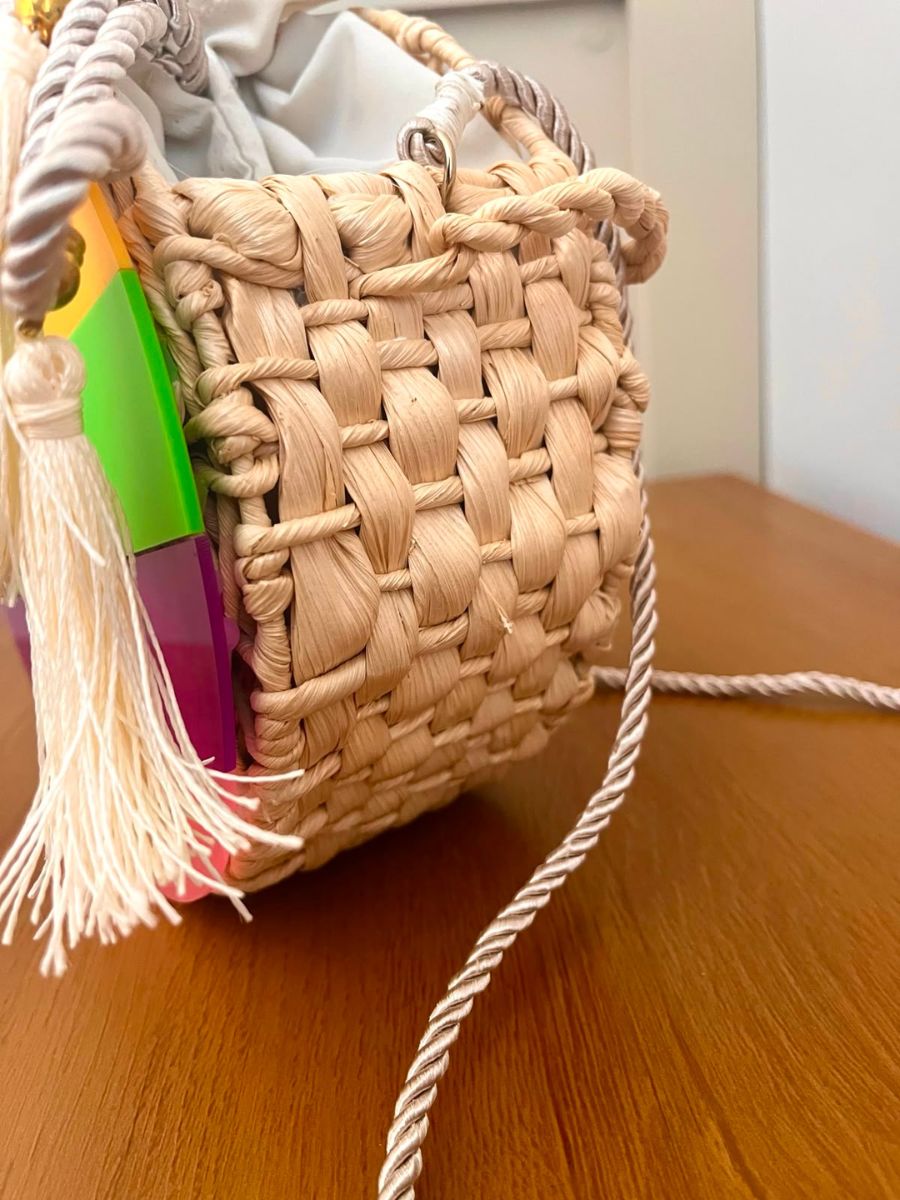 Bolsa Artesanal Arco Íris Luminno´s - Única