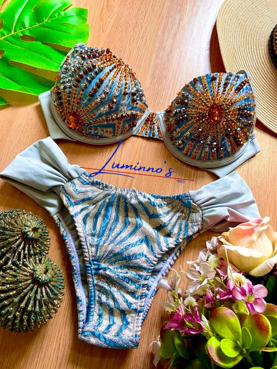 Luminno´s - One-of-a-Kind Luxury Bikini - Unique Handmade - Solar Radiance