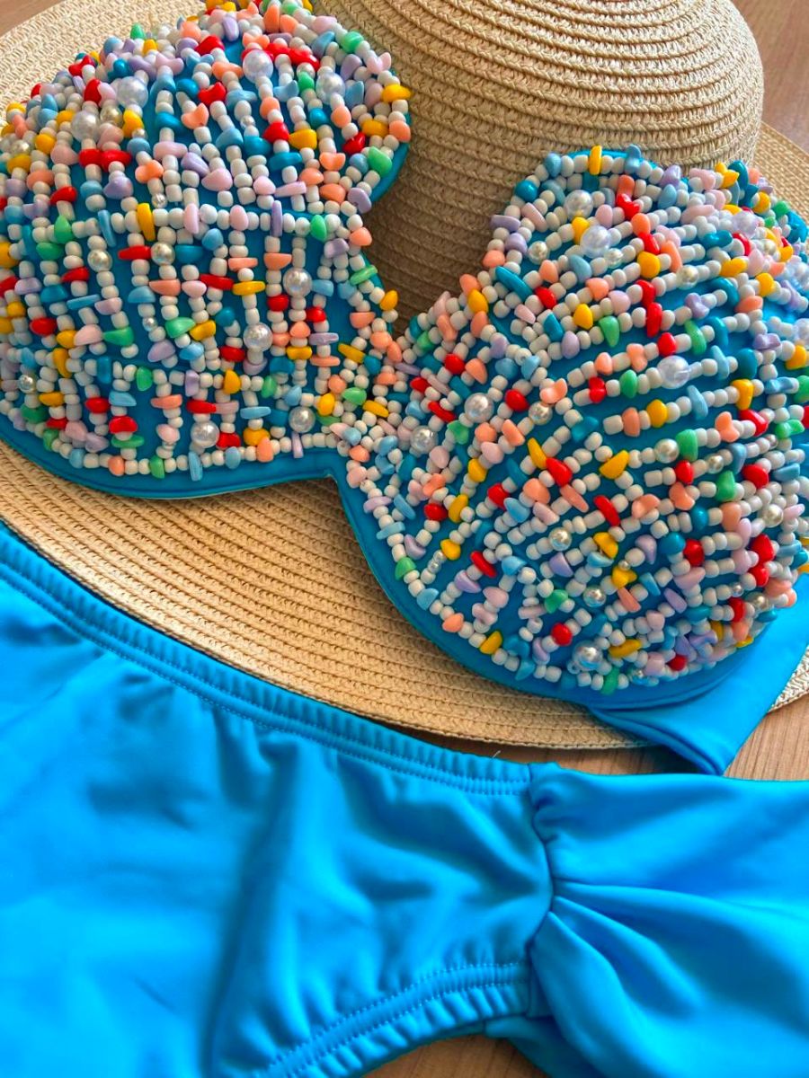 Luminno´s - One-of-a-Kind Luxury Bikini - Unique Handmade - Pop Art Mermaid Bikini