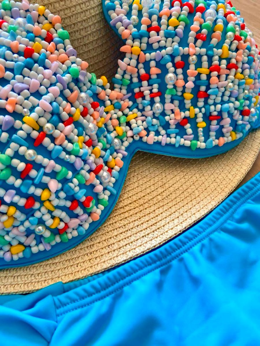 Luminno´s - One-of-a-Kind Luxury Bikini - Unique Handmade - Pop Art Mermaid Bikini
