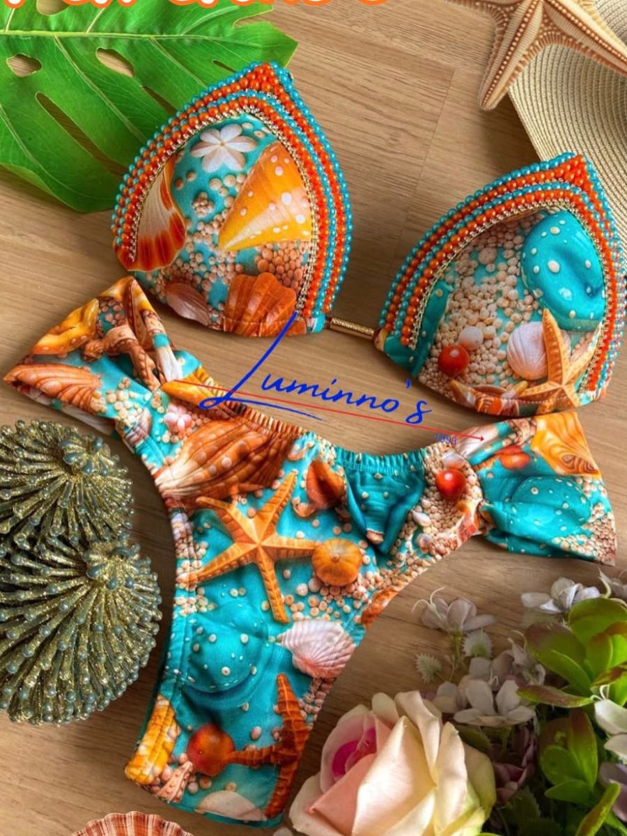 Luminno's Hand-Embroidered Luxury Bikini Set - Resort
