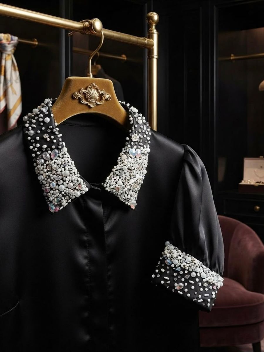 Black Shine Shirt - One-of-a-Kind