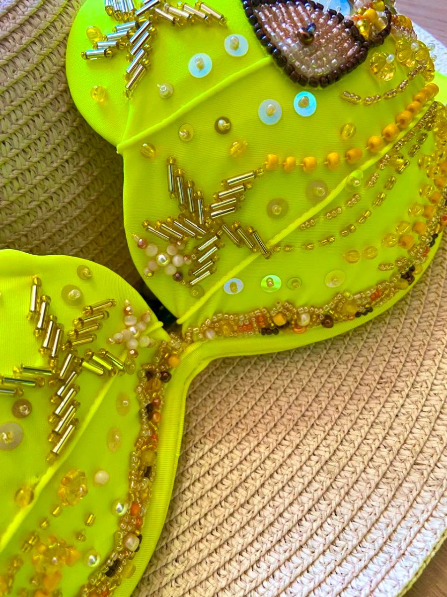 Luminno´s - One-of-a-Kind Luxury Bikini - Unique Handmade - Neon Ocean