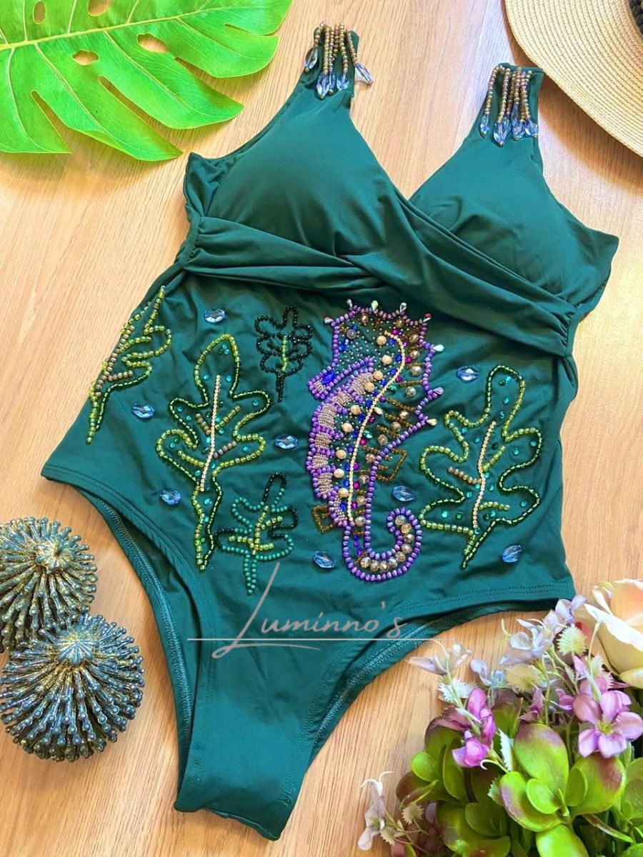 Luminno’s - One-of-a-Kind Luxury  Swimsuit - Unique Handmade - Natture