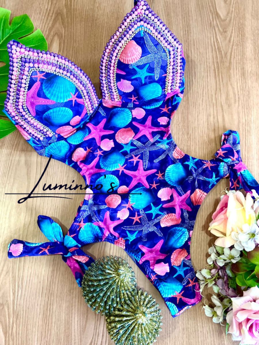 Luminno's Hand-Embroidered Luxury Swimsuit - Mariôt