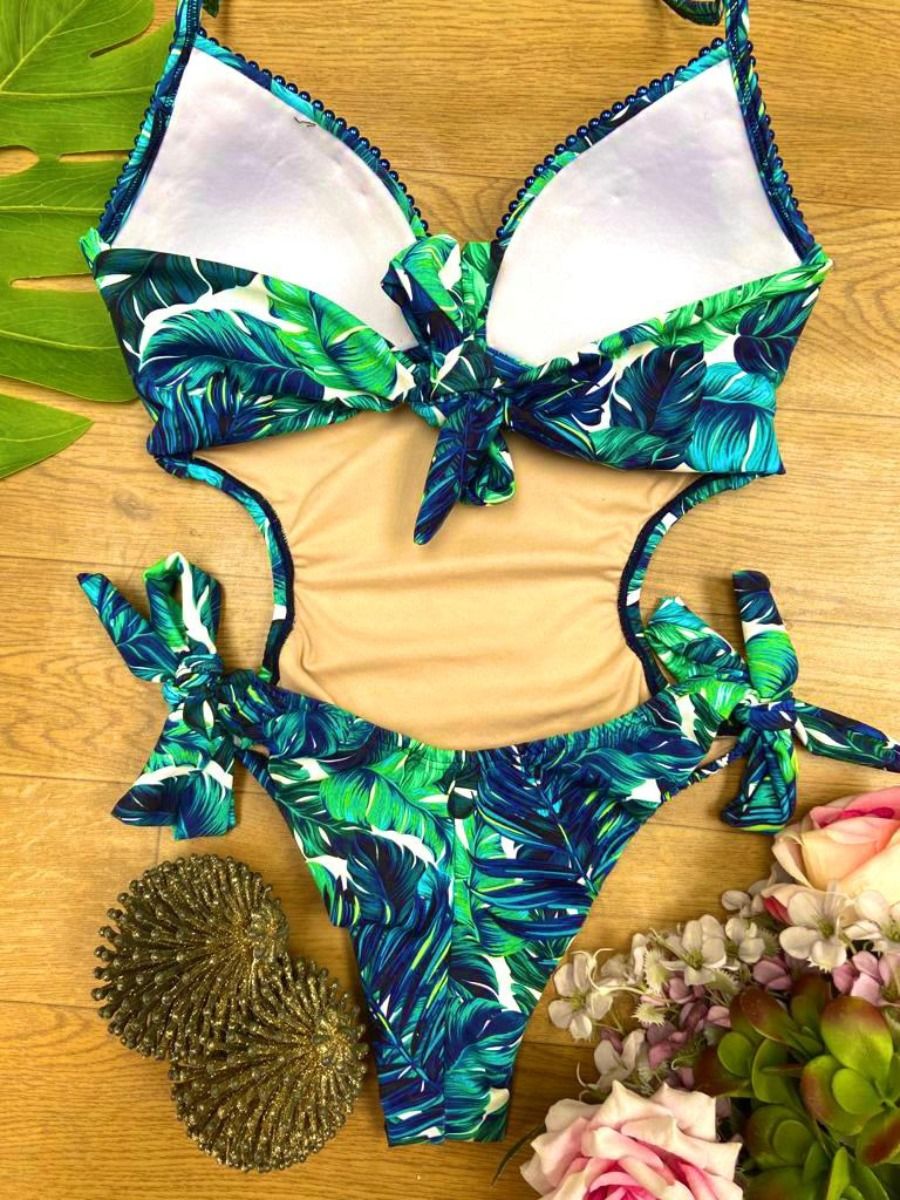 Luminno's Hand-Embroidered Luxury Swimsuit - Amazonas
