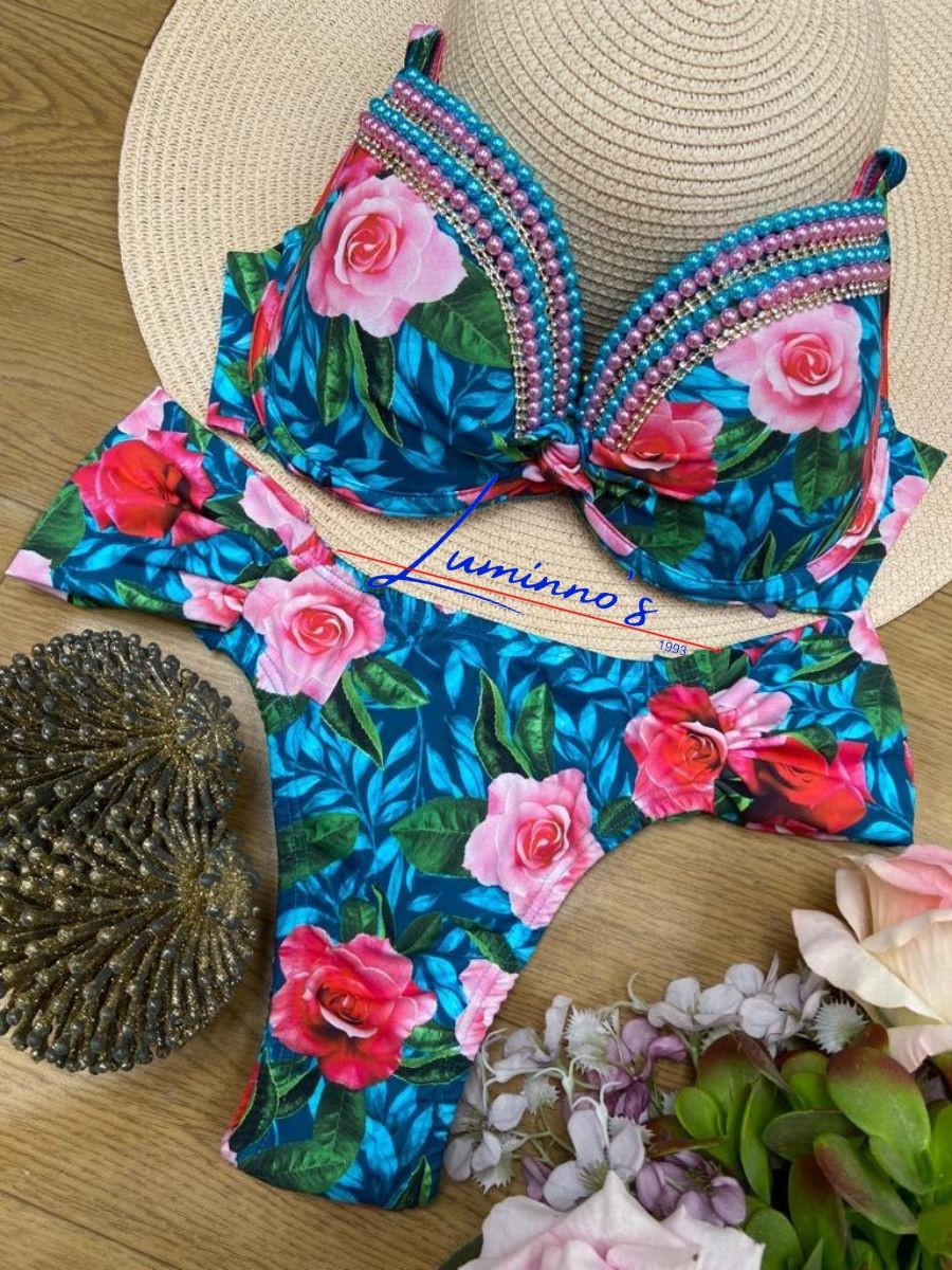 Luminno's Hand-Embroidered Luxury Bikini Set - Magnificent