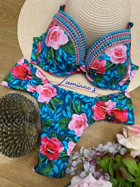 Luminno's Hand-Embroidered Luxury Bikini Set - Magnificent
