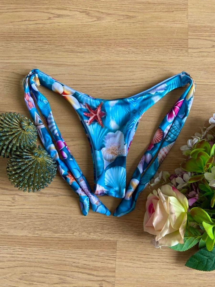 Conjunto de bikini de lujo bordado a mano de Luminno - Primavera Verano Shell