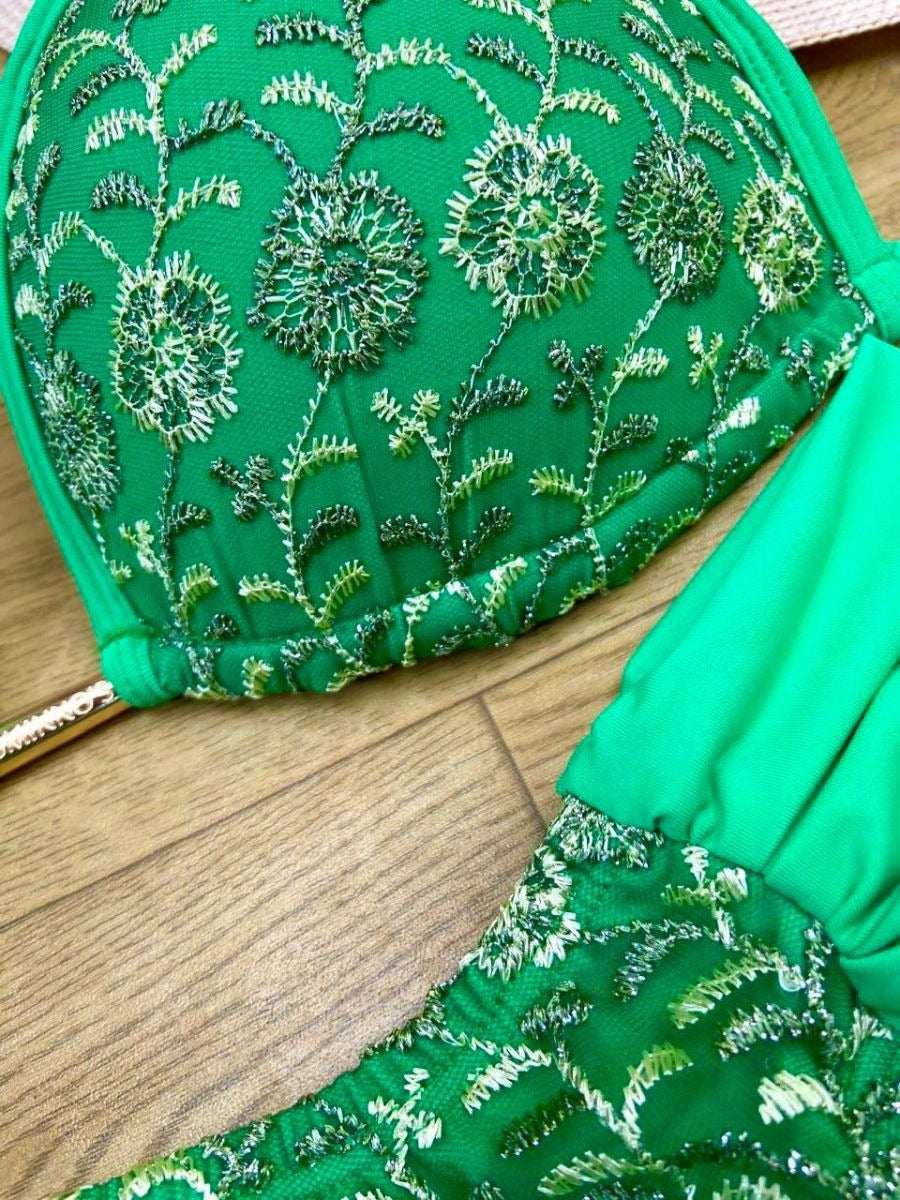Luminno's Hand-Embroidered Luxury Bikini Set - Corfu